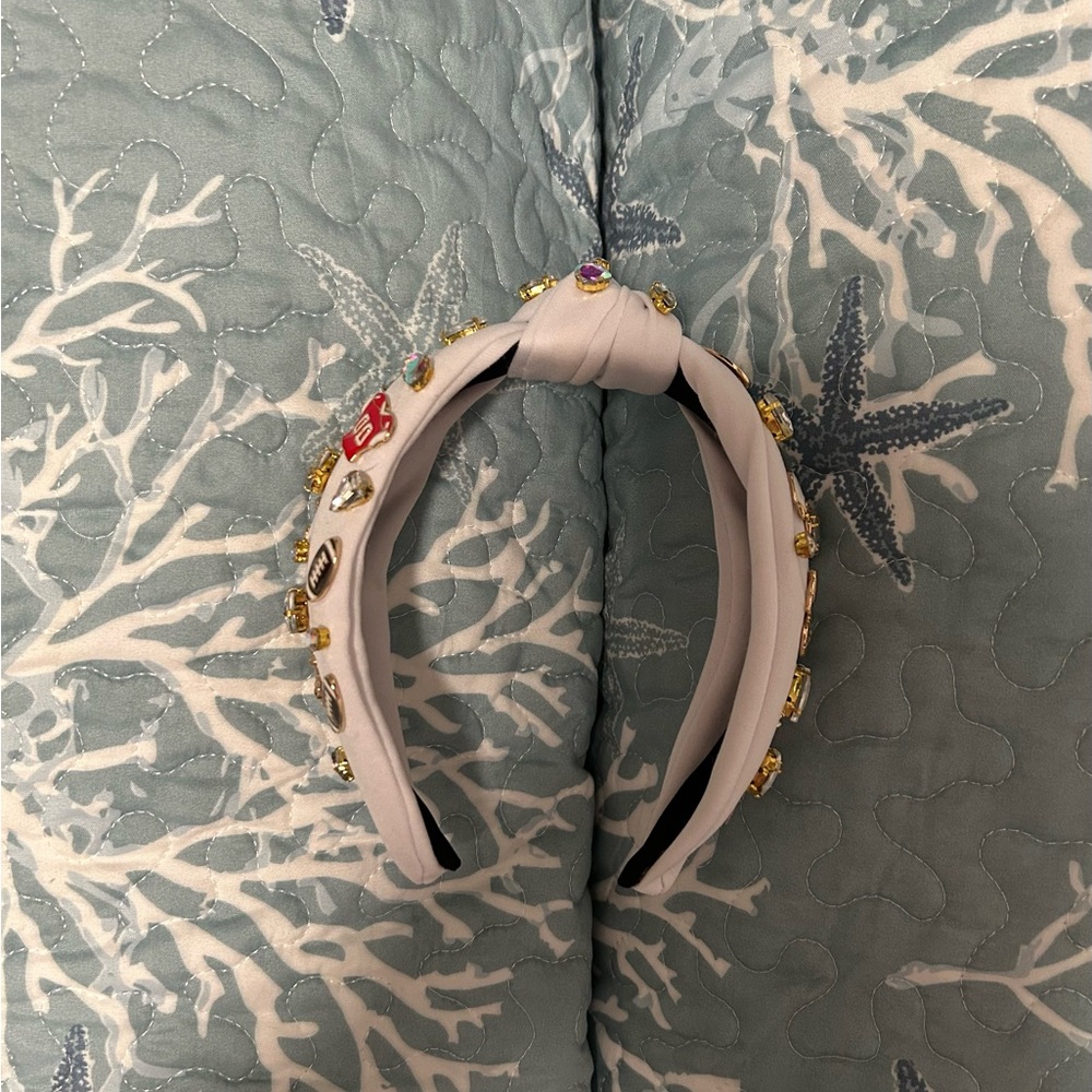Embellished White Headband